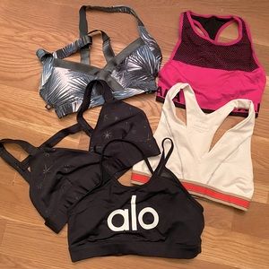 High-end sports/yoga bras - Alala, Alo Yoga, Carbon 38, Lurv, Olympia- size S/M